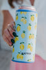 Zesty Lemons Slim Can Cooler Insulator