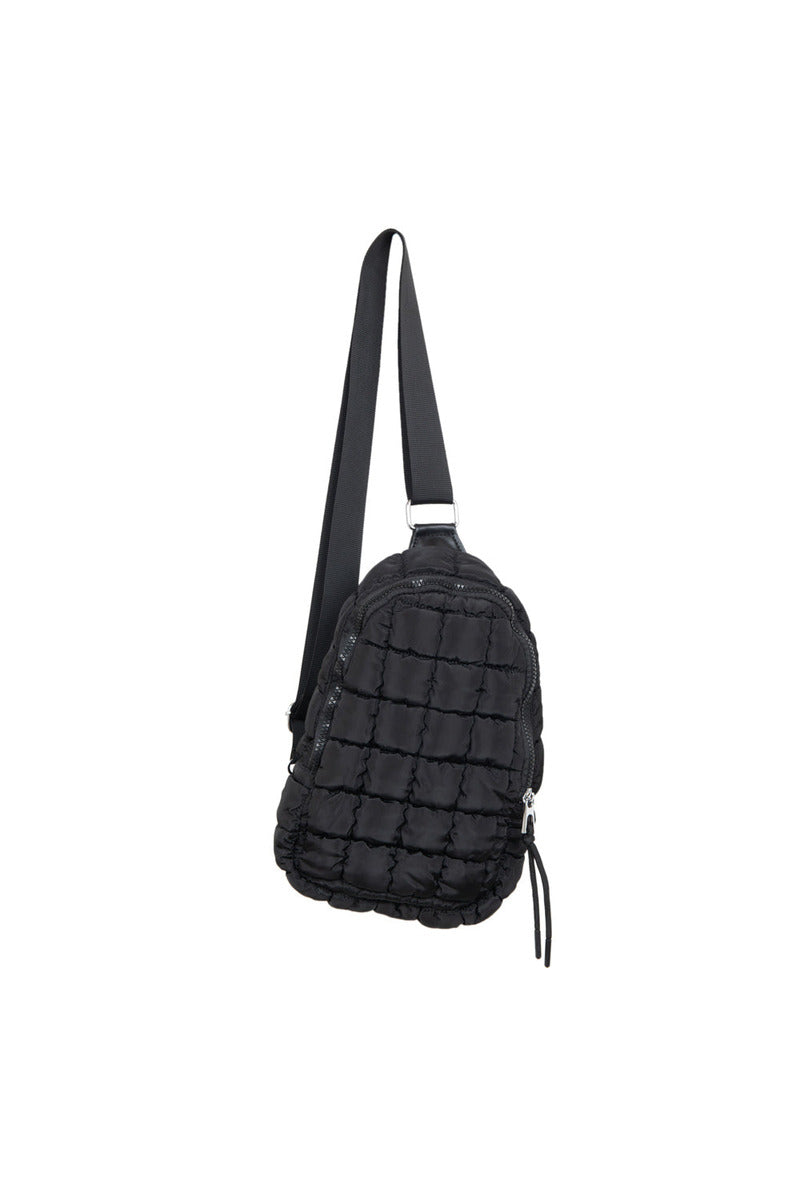 Black Wholesale Quilted Sling Bag