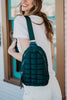 Forest Green Wholesale Crossbody Quilted Sling Bag