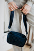 Navy Woven Crossbody Bag Wholesale