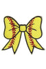 Softball Bow Hat Patch (SET OF 3)