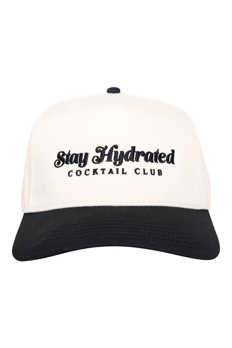 Stay Hydrated Cocktail Club Wholesale Two-Toned Vintage Hat
