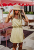 Yellow Wholesale Garment Washed Mini Dress