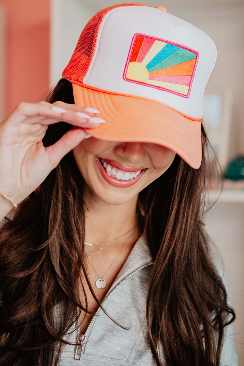 Bursting Sunshine Patch Foam Wholesale Trucker Hat