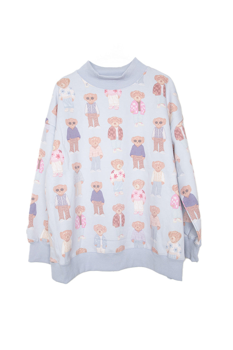Teddy Bears Crewneck Printed Sweatshirt