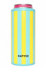 Yellow and Aqua Striped Wholesale Drink Sleeve