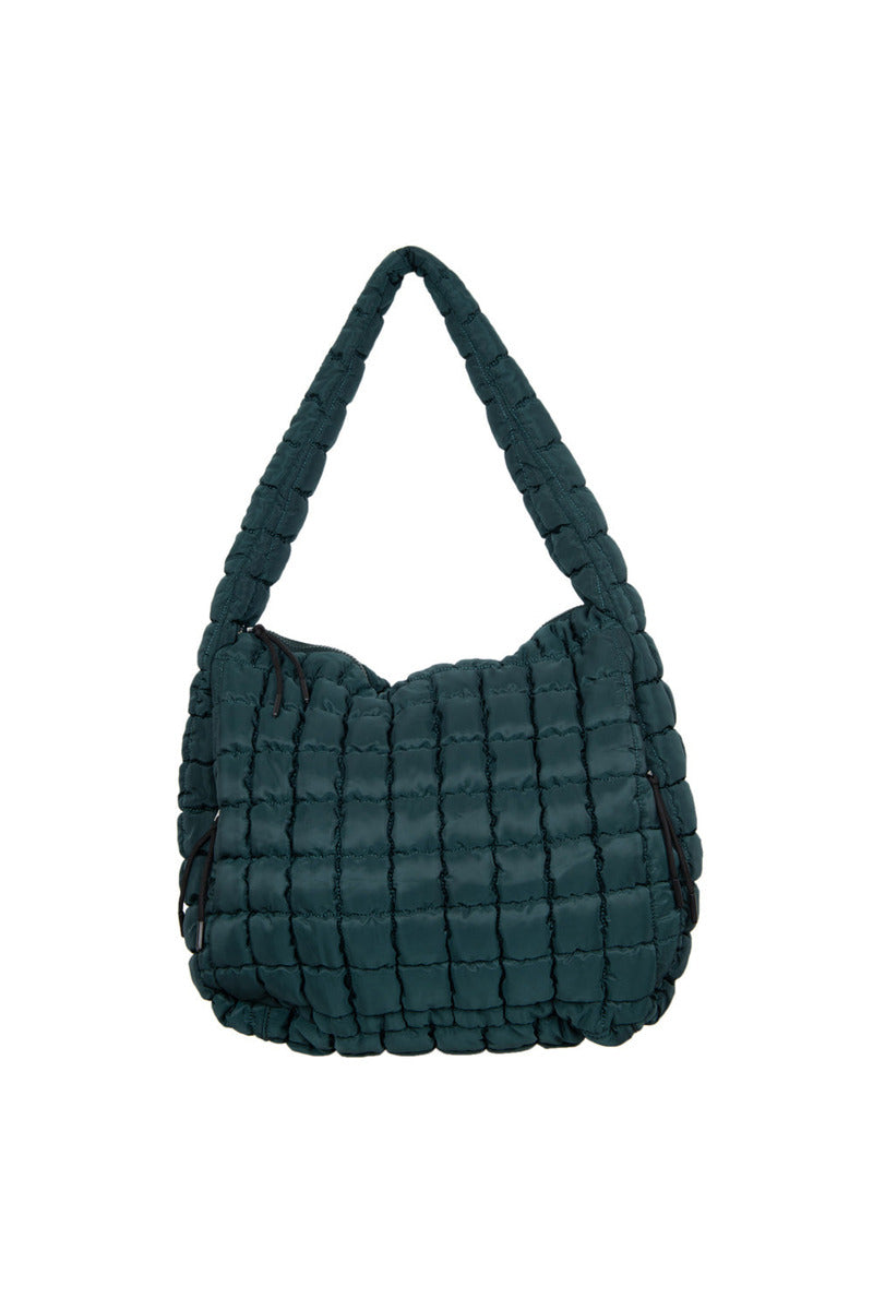 Forest Green Wholesale Oversized Quilted Hobo Tote Bag