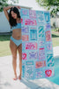 Traveling Matchbook Wholesale Microfiber Reversible Beach Towels