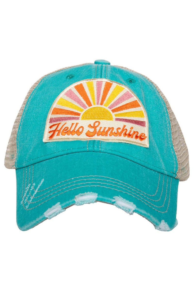 Hello Sunshine Black Wholesale Trucker Hat