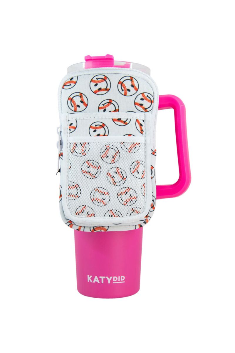 Baseball Happy Face Wholesale Tumbler ZIPPER POUCH