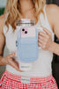 Light Blue Wholesale Tumbler Zipper Pouch for Phone