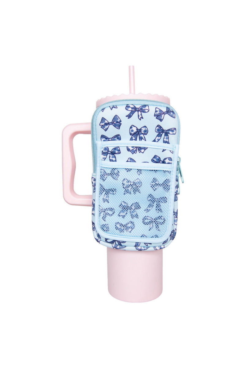 Chinoiserie Coquette Bows Wholesale Tumbler Zipper Pouch