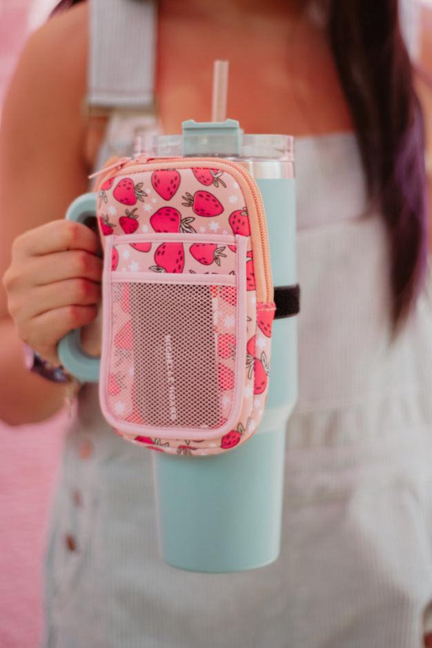 Strawberries Printed Wholesale Tumbler Zipper Bag