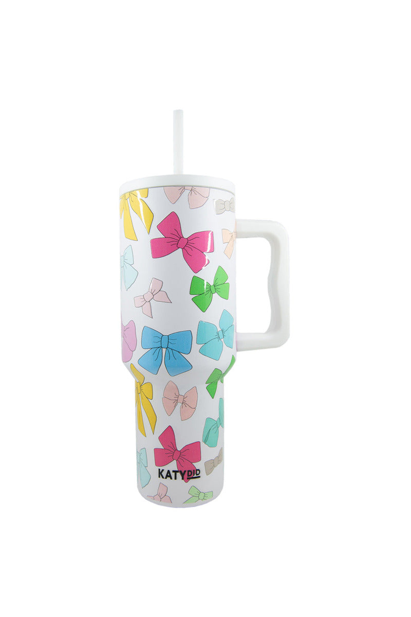 Multicolored Coquette Bows Wholesale 38 Oz Tumbler