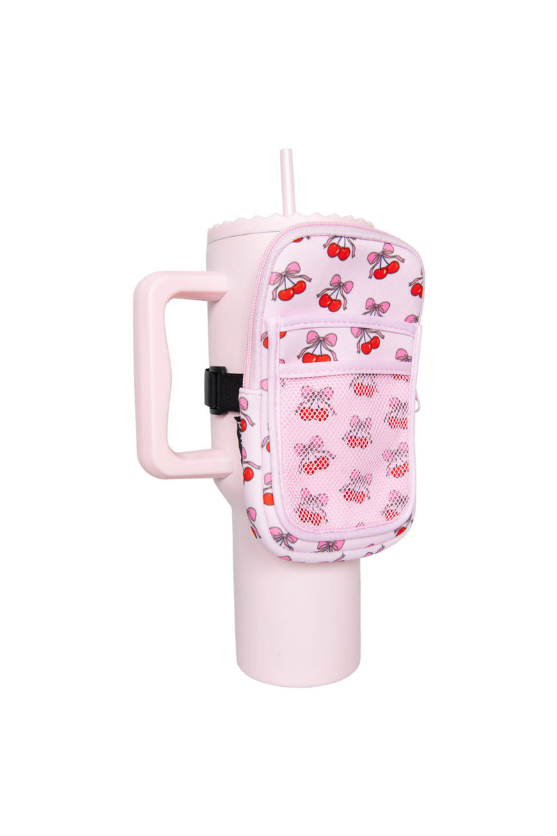 Cherry Bow Wholesale Tumbler Pouch Bag