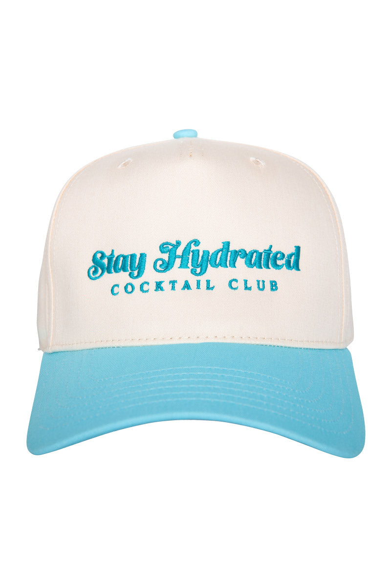 Stay Hydrated Cocktail Club Wholesale Two-Toned Vintage Hat