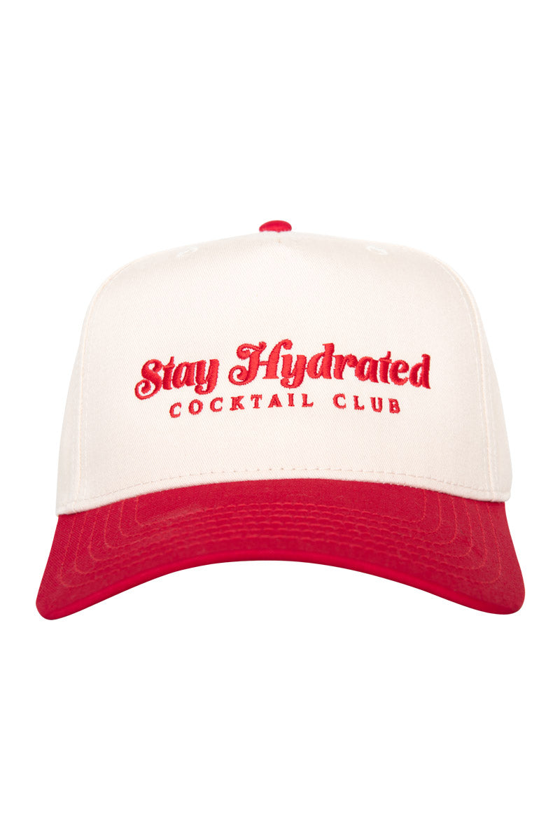 Stay Hydrated Cocktail Club Wholesale Two-Toned Vintage Hat