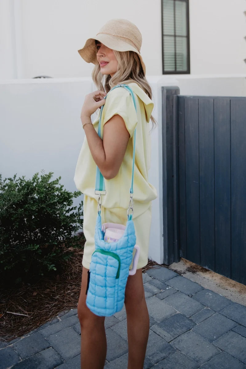 Light Blue Two-Toned Wholesale Water Bottle Holder