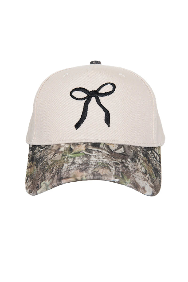 Coquette Bow Wholesale Vintage Two-Toned Hat