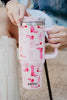 A cowboy boot print Western tumbler cup