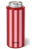 Pink and Wine Striped Wholesale Can Cooler