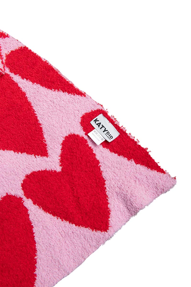 Girly Red Hearts Cute Oversized Wholesale Throw Blanket