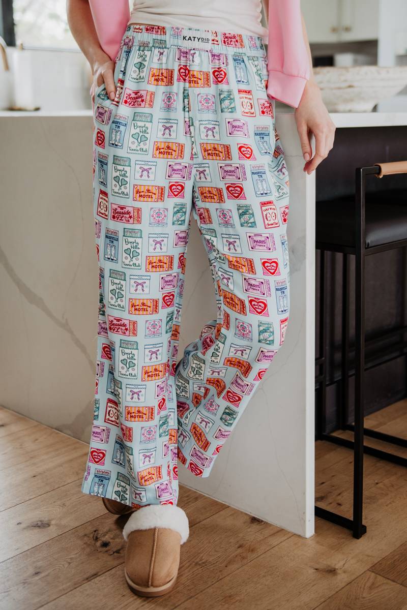 Traveling Matchbook Boxer Pants Women