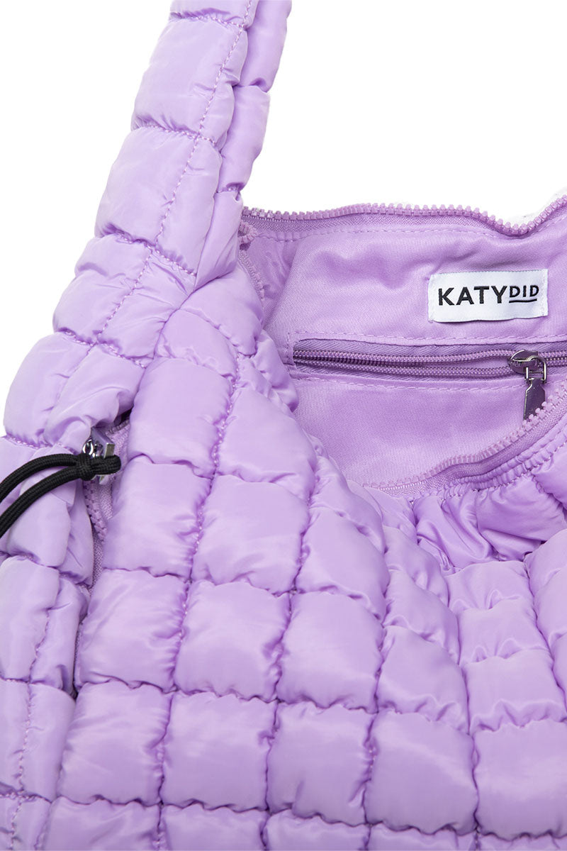 Light Purple Wholesale Oversized Quilted Hobo Tote Bag