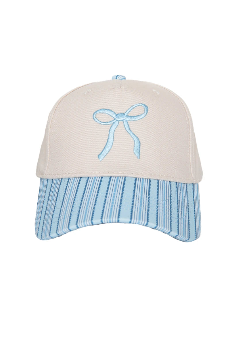 Coquette Bow Wholesale Vintage Two-Toned Hat