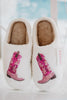 Pink Sequin Kicking Boots Wholesale Slippers