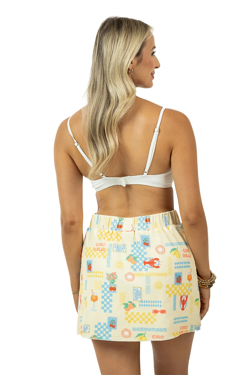 Italian Summer Wholesale Terry Cloth Mini Skirt